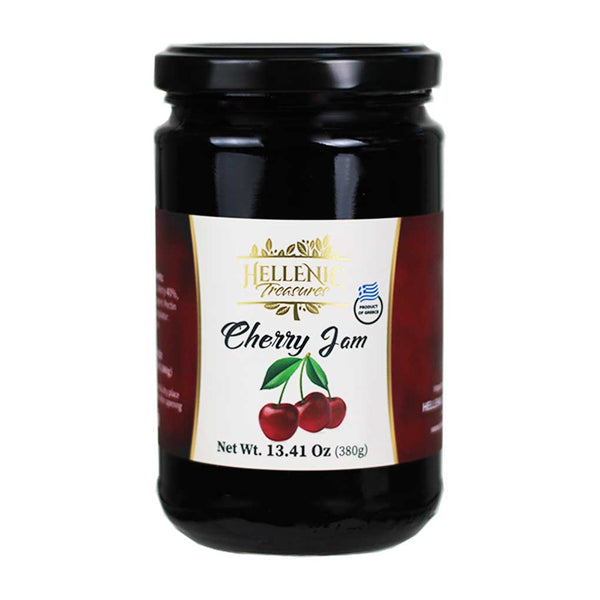 Cherry Jam from Greece by Hellenic Treasures, 13.41 oz (380 g)