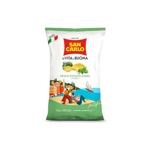 San Carlo Italian Pesto Potato Chips, 1.76 oz (50 g)