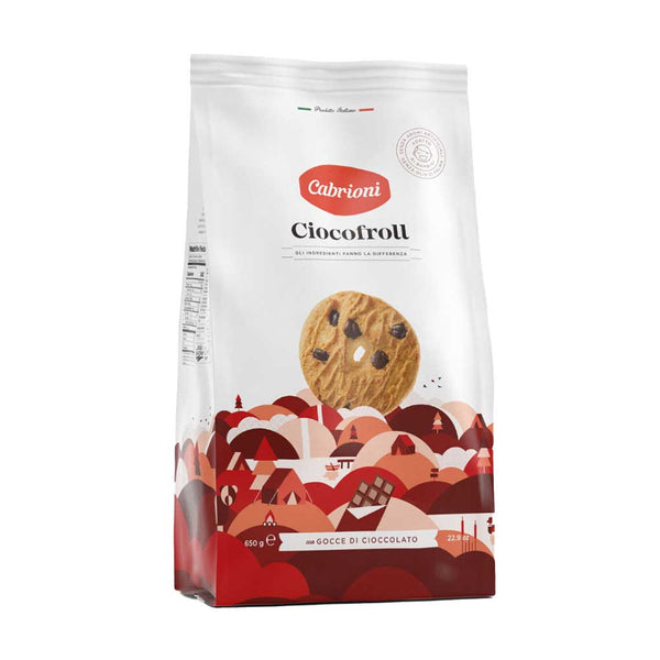 Cabrioni Chocolate Chip Ciocofroll Cookies, Family Size, 22.9 oz (650 g)