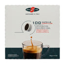 Essse Caffe Decaff Ground Coffee Capsules, 100-Pack, 24.6 oz (700 g)