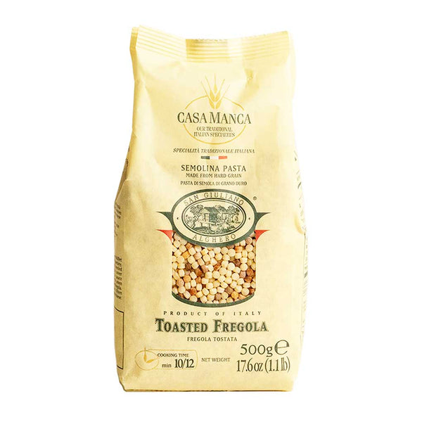 San Giuliano Alghero Toasted Fregola Pasta, 17.6 oz (500 g)