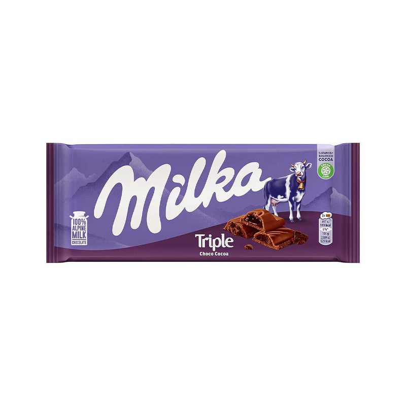 Milka Triple Chocolate, 3.17 oz (90 g)