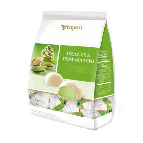 Vergani White Chocolate Pralines with Pistachio Cream, 6.17 oz (175 g)