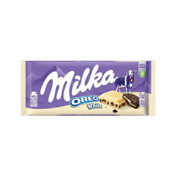 Milka White Chocolate with Oreo Pieces, 3.5 oz (100 g)