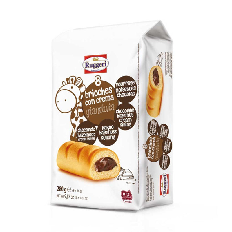 Italian Brioches with Gianduia Cream by Ruggeri, 9.87 oz (280 g)