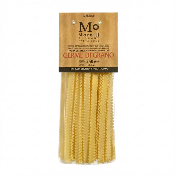 Morelli Mafalde Pasta (With Wheat Germ), 8.8 oz (250 g)