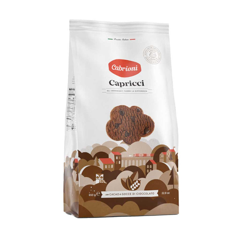 Cabrioni Chocolate Chip Capricci Cookies, Family Size, 22.9 oz (650 g)