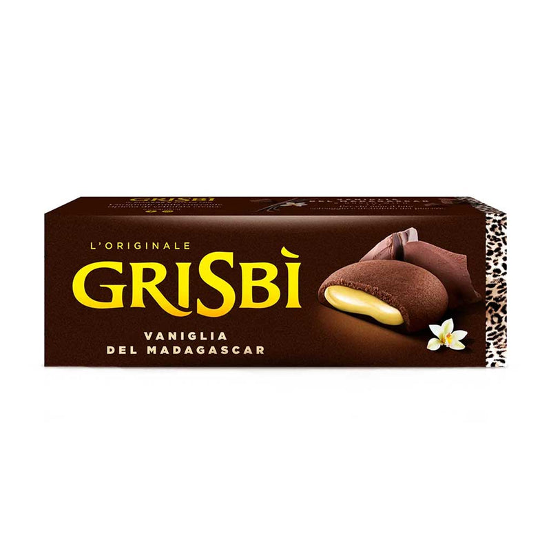 Grisbi Madigascar Vanilla Cream Chocolate Cookies, 4.8 oz (135 g)