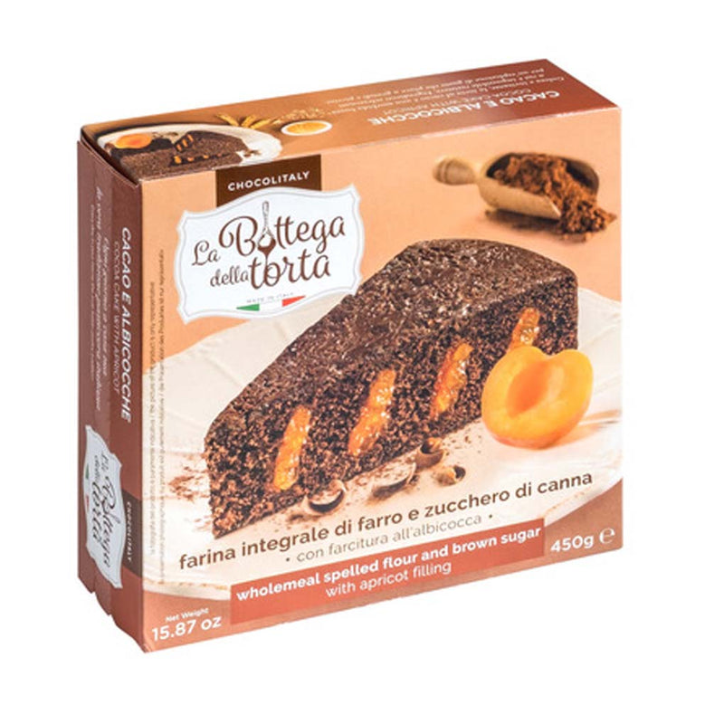 Wholemeal Spelt Cake with Apricot Filling by ChocolItaly, 15.87 oz (450 g)