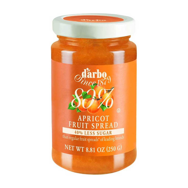 Darbo Apricot Fruit Spread, 80% Fruit, 8.81 oz (250 g)