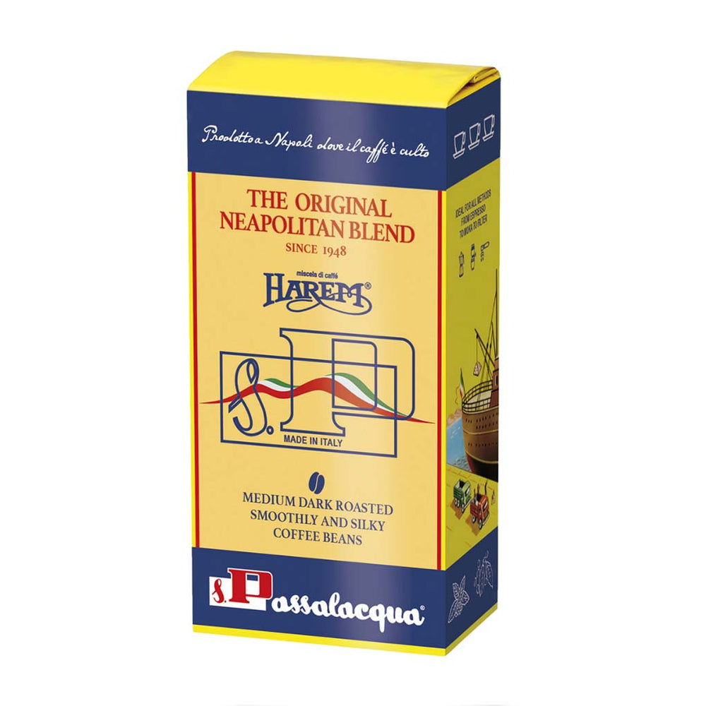 Passalacqua Harem 100% Arabica Artisanal Neapolitan Coffee Beans, 1.1