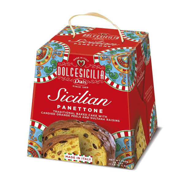 Dais Sicilian Panettone with Candied Orange & Raisins, 1.65 lb (750 g)