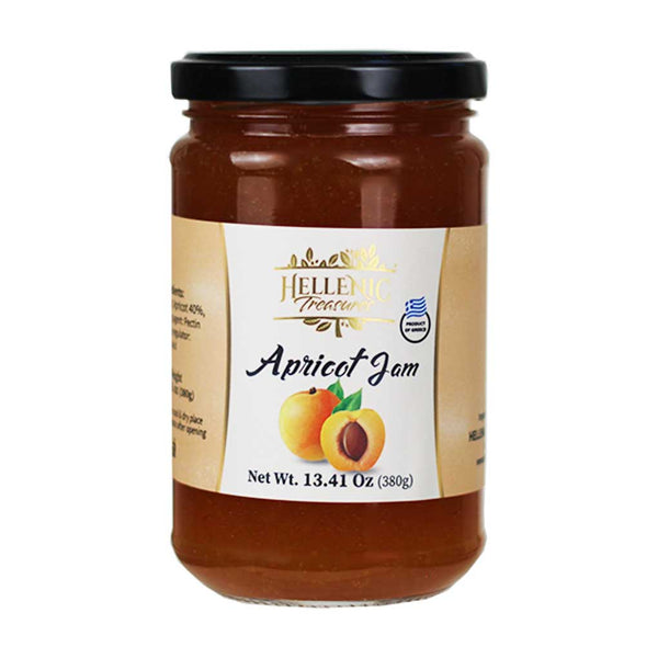 Apricot Jam from Greece by Hellenic Treasures, 13.41 oz (380 g)