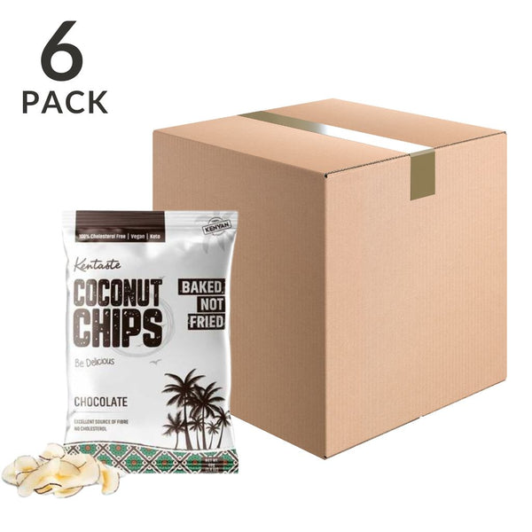 Chocolate Coconut Chips, Organic & Vegan by Kentaste, 6 x 1.4 oz (40 g)