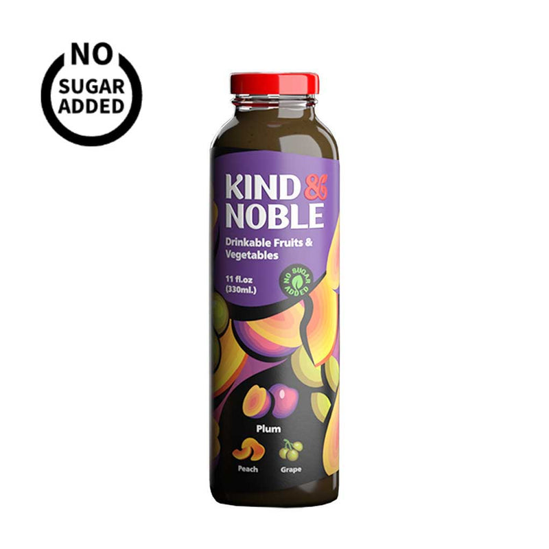 Peach, Plum & Grape Smoothie by Kind & Noble, 11 fl oz (330 ml)