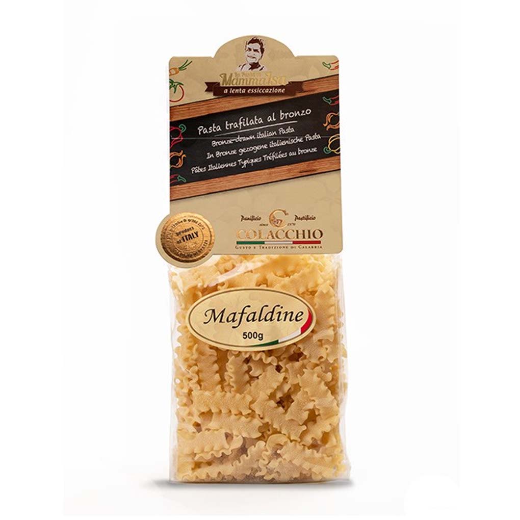 Colcachios Pasta Colacchio Italian Malfaldine Pasta, Bronze Cut, 17.64 oz (500 g)