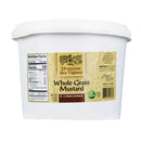Whole Grain Mustard 11lb Tub by Domaine des Vignes, 11 lb (5 kg)