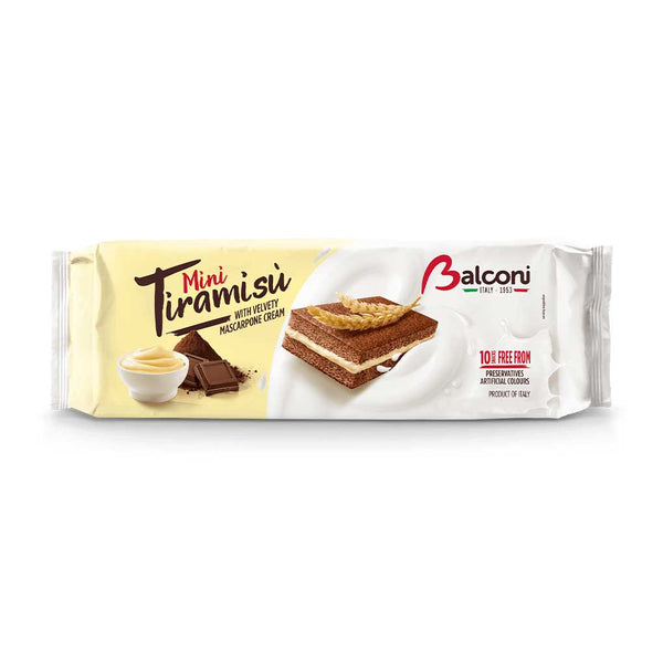 Balconi Tiramisu Snack Cakes with Mascarpone Cream Filling, 10.6 oz (300 g)