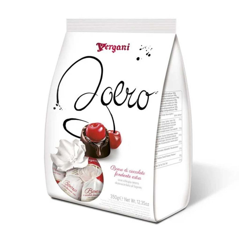 Vergani Boero Dark Chocolate with Liquor-Soaked Whole Cherries, 6 oz (170 g)