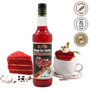 Red Velvet Syrup for Coffee by Rio, 23.7 fl oz (700 ml)