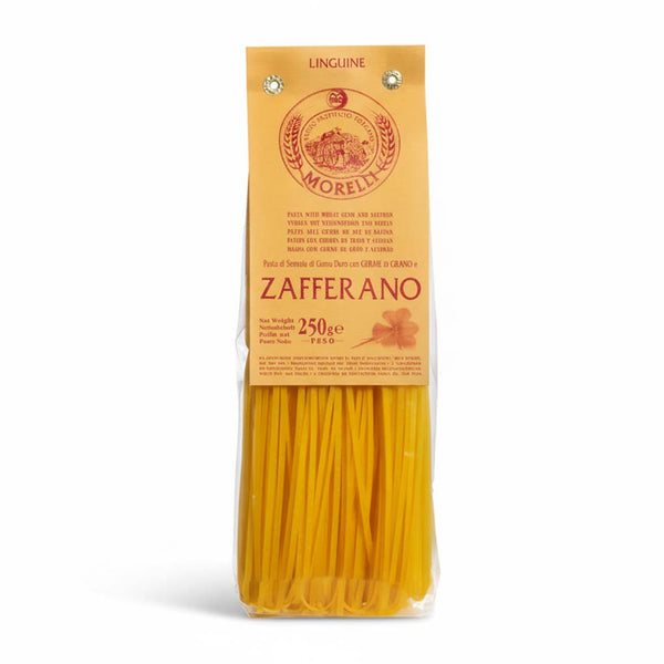 Morelli Saffron Linguine (With Wheat Germ), 8.8 oz (250 g)