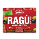 Polli Plant-Based Ragu Sauce with Olives (2-Pack), 6.4 oz (180 g)