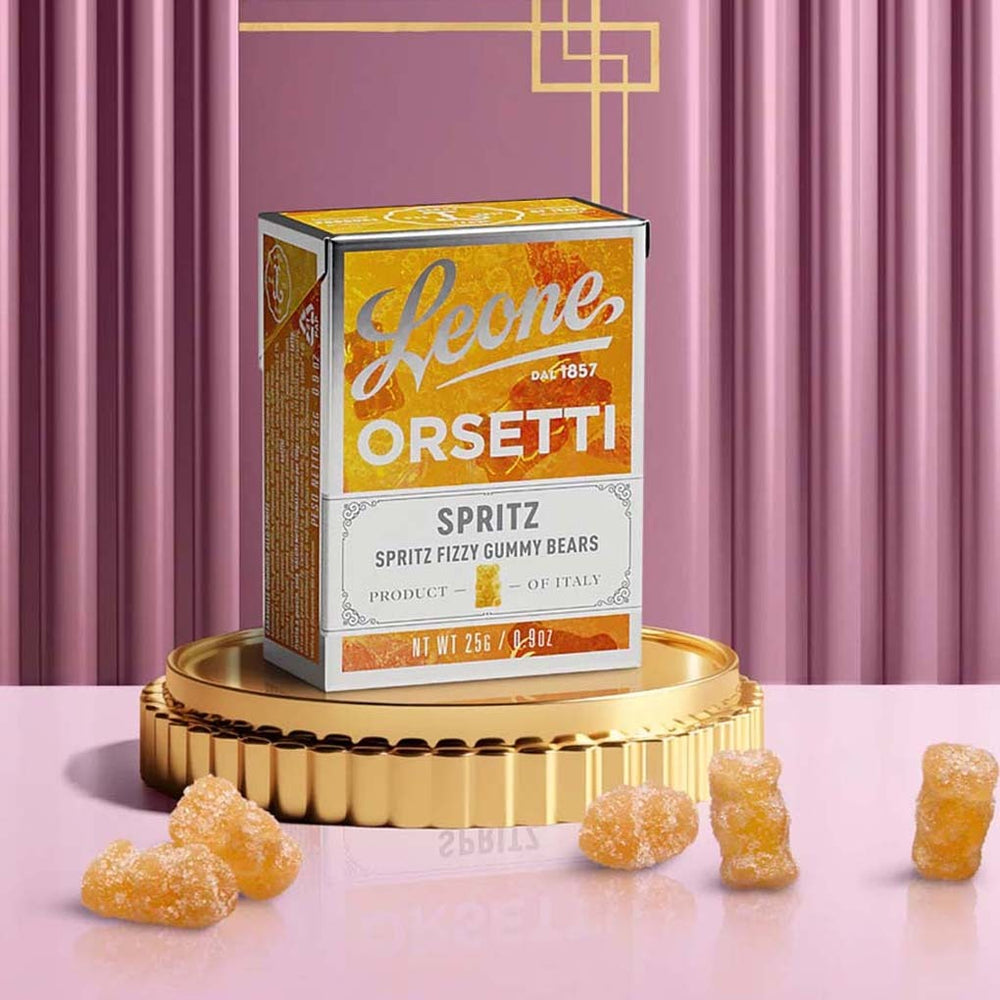 イタリア 1985 公式ミントセット Leone Italian Gourmet Gummy Bears, Spritz, 0.9 oz (25 g)
