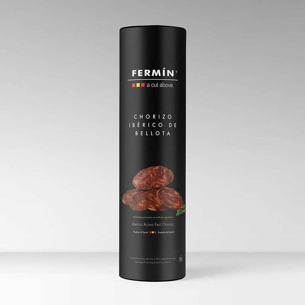 Fermin Salami Style Iberico Free Range Acorn-Fed Salchichon in Tube, 1 lb (454 g)