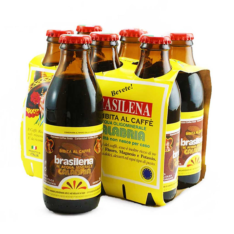 Brasilena Espresso Coffee Soda, 6-Pack, 36.5 fl oz (1080 ml)