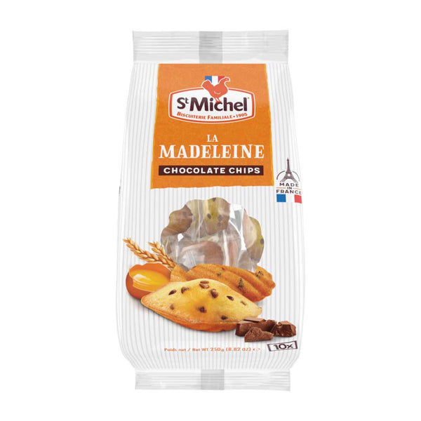 St. Michel Madeleines with Chocolate Chips, 8.82 oz (250 g)