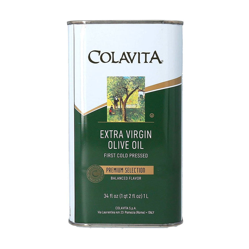 Colavita Premium Selection Extra Virgin Olive Oil in Tin, 34 fl oz (1 l)