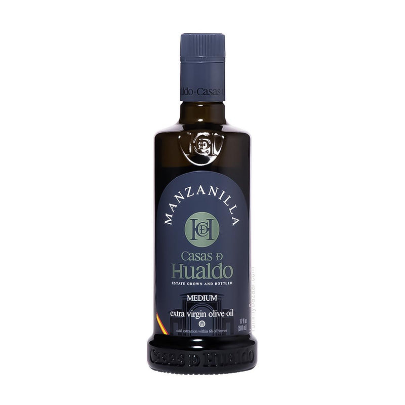 Casas De Hualdo Manzanilla Extra Virgin Olive Oil, 17 fl oz (500 ml)