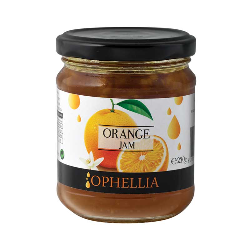 Orange Jam from Greece by Ophellia, 8.11 oz (230 g)