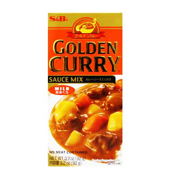 S&B Golden Curry Mild Japanese Curry, 3.2 oz (92 g)
