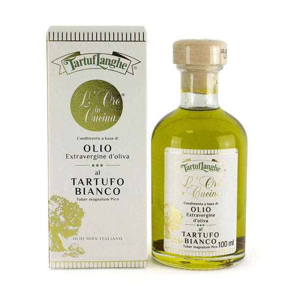 Tartuflanghe Extra Virgin Olive Oil with White Truffle, 3.5 oz (100 ml)