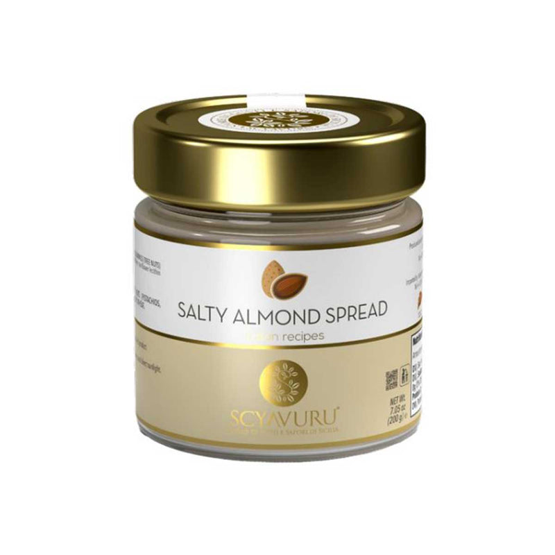 Scyavuru Italian Salty Almond Spread, 7.05 oz (200 g)