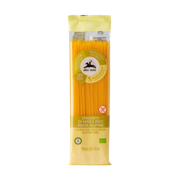 Alce Nero Organic Gluten Free Corn & Rice Spaghetti Pasta, 8.8 oz (250 g)