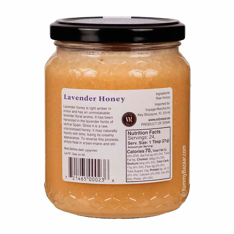 European Raw Lavender Honey by Brezal, 15.8 oz (450 g)
