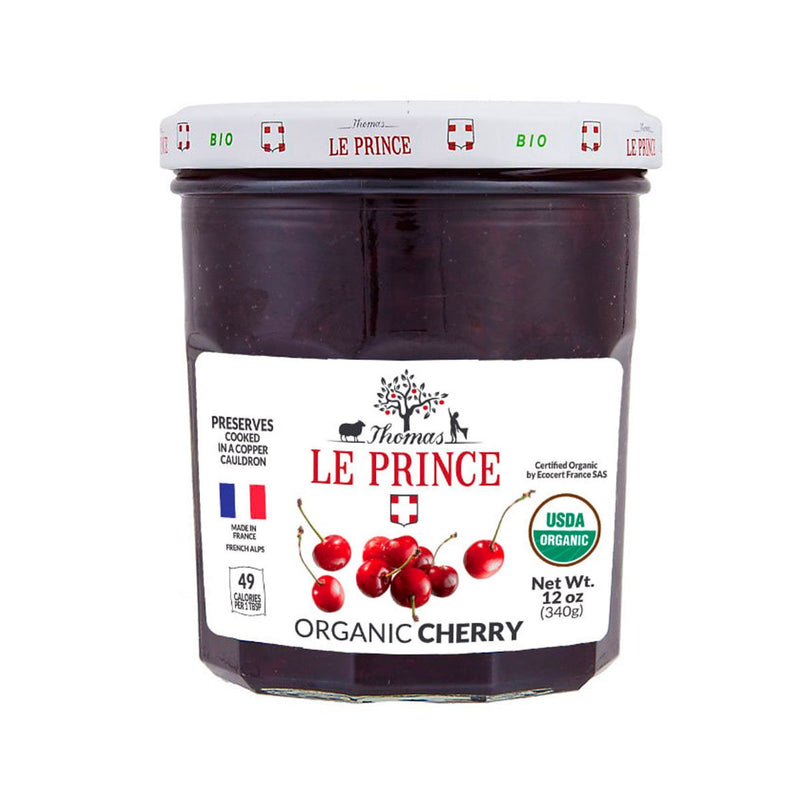 Thomas Le Prince Organic Cherry Preserve, 12 oz (340 g)