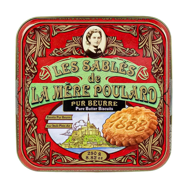 La Mere Poulard French Butter Sable Cookies, 8.8 oz (250 g)