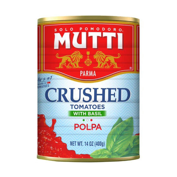 Mutti Crushed Tomatoes with Basil, 14 oz (400 g)