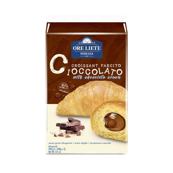 Italian Croissant with Chocolate Filling by Ore Liete, 8.5 oz (240 g)