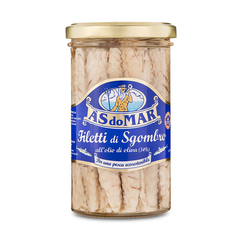 AS do Mar Mackerel Fillets in Olive Oil, 5.29 oz (150 g)