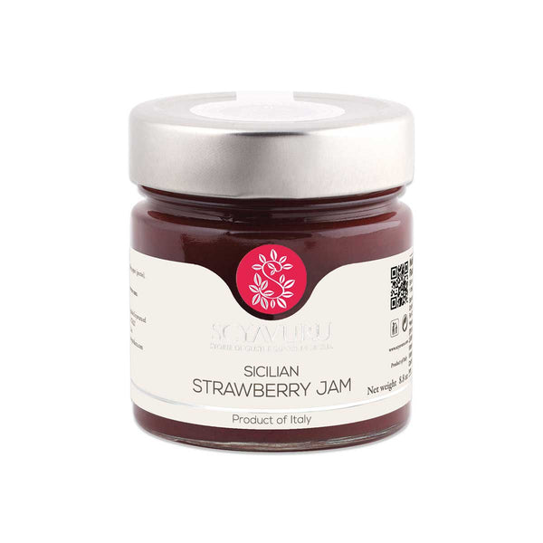 Scyavuru Sicilian Strawberry Jam, 8.8 oz (250 g)