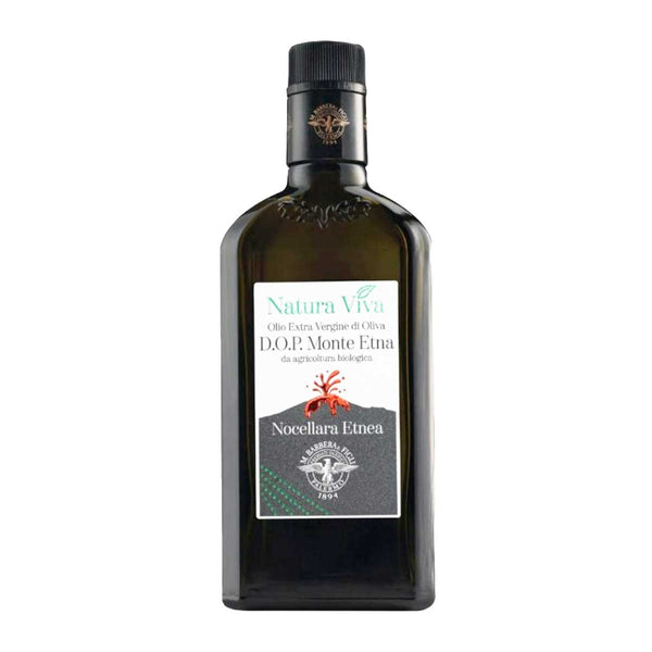 Organic Cold-Extracted Nocellara del Belice EVOO DOP Monte Etna by Natura Viva, 16.9 fl oz (500 ml)
