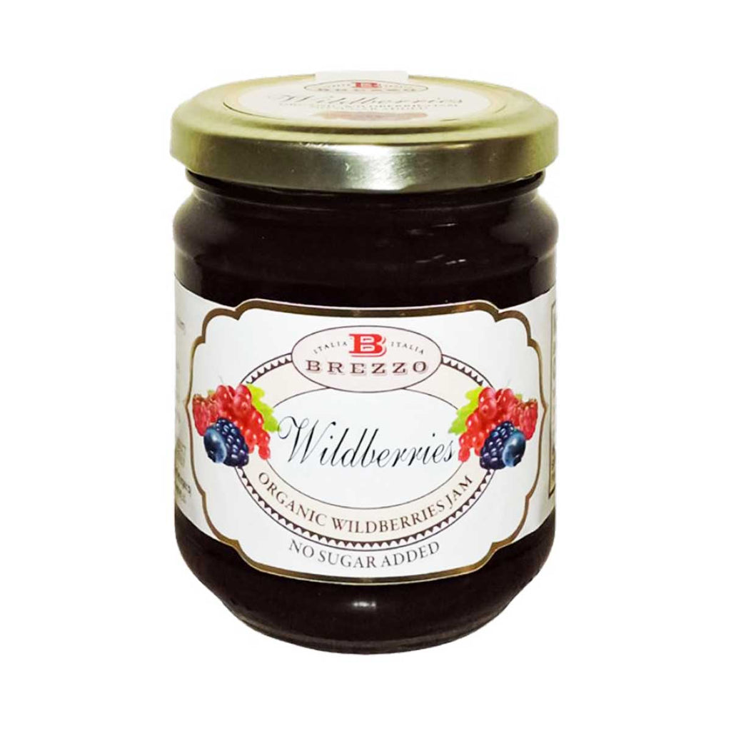 Brezzo Organic Italian Wild Berries Jam, No Sugar Added by Brezzo, 7.4 oz (21