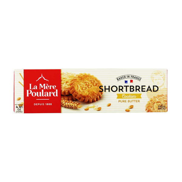 La Mere Poulard French Pure Butter Shortbread Cookies, 4.41 oz (125 g)