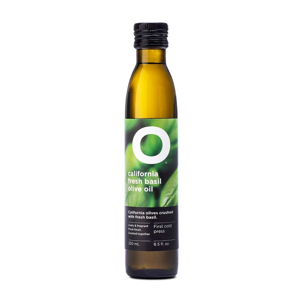 O California Fresh Basil Olive Oil by O Olive Oil & Vinegar, 8.5 fl oz (250 ml)