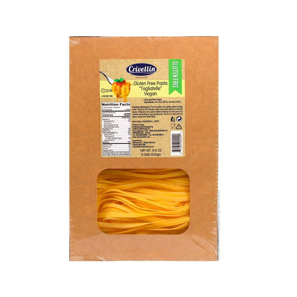 Tagliatelle Pasta, Vegan and Gluten Free by Crivellin, 8.8 oz (250 g)