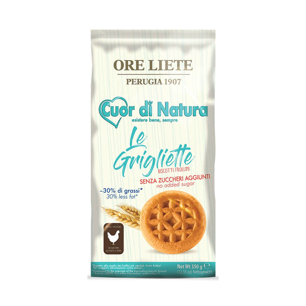 Grigliette Italian Cookies, No Added Sugar by Ore Liete, 12.4 oz (350 g)